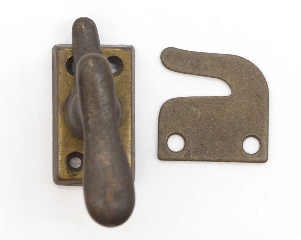 Window Hardware - Vintage Bronze Plated Steel Window Casement Latch