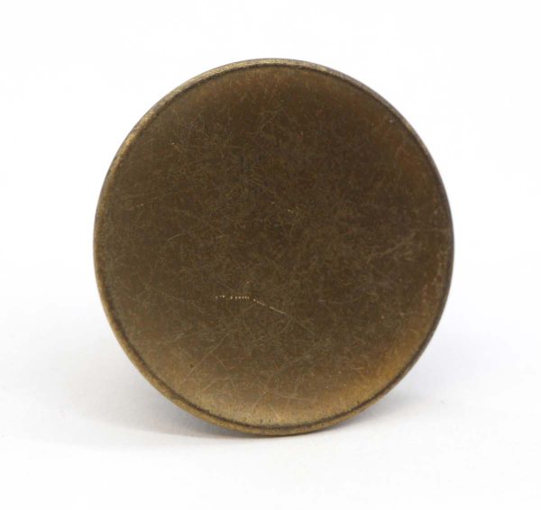 Cabinet & Furniture Knobs - Mid Century 1.5 in. Concave Brass Plated Steel Cabinet Drawer Knob