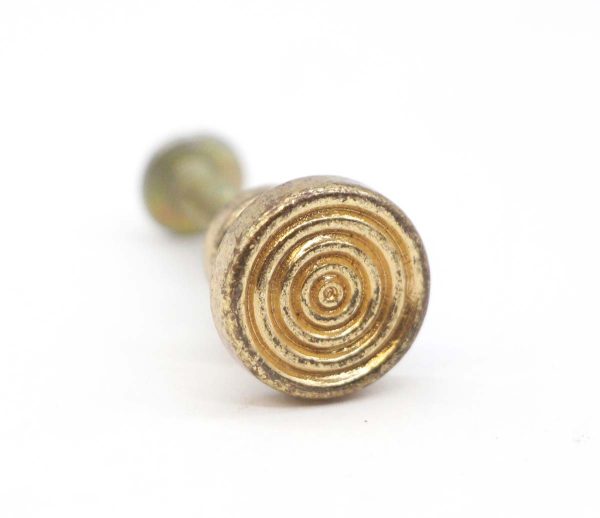 Cabinet & Furniture Knobs - Vintage 0.625 in. Brass Concentric Cabinet Drawer Knob