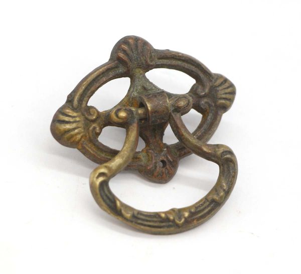 Cabinet & Furniture Pulls - Vintage Art Deco Brass Ring Drawer Pull