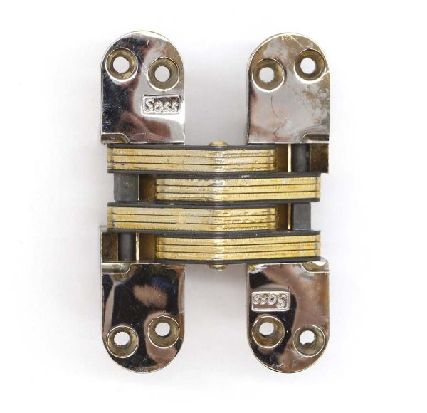 Door Hinges - 4.625 in. Chromed Brass & Steel SOSS Invisible Door Hinge