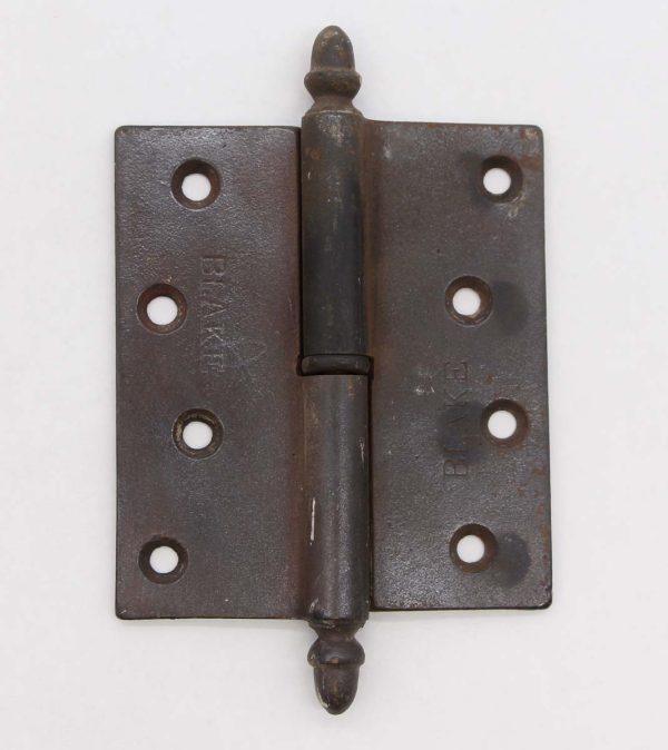 Door Hinges - Antique 4.375 x 3.875 Cast Iron Lift Off Acorn Butt Door Hinge