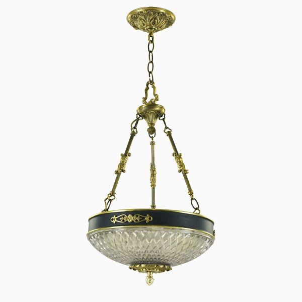 Down Lights - Waldorf Astoria 30.5 in. Empire Cut Glass Dish Pendant Light