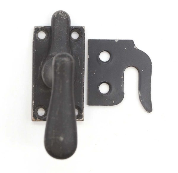 Window Hardware - Olde New Stock Vintage Black Plated Steel Window Casement Latch