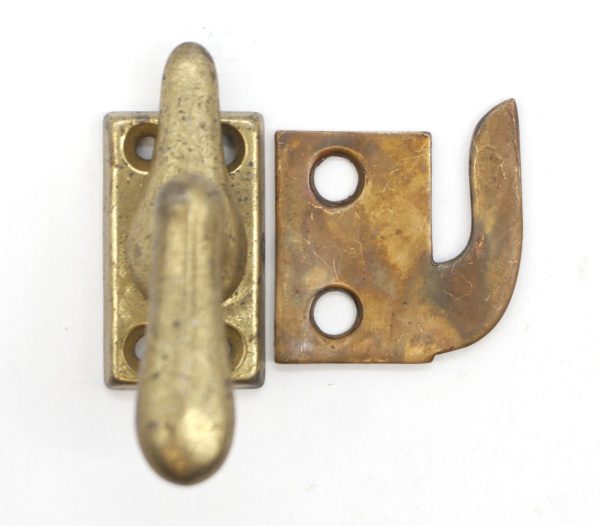 Window Hardware - Vintage Patina Brass Window Casement Latch