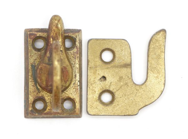 Window Hardware - Vintage Reclaimed Brass Window Casement Latch