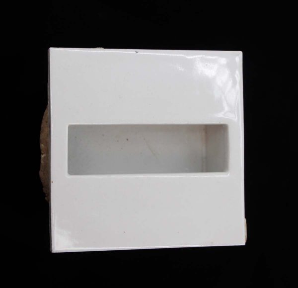 Bathroom - Vintage Recessed White Ceramic Tissue Holder