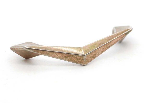 Cabinet & Furniture Pulls - Vintage 3.5 in. Art Deco Brass Drawer Pull