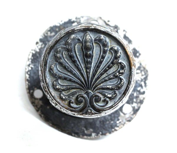 Door Knob Sets - Antique 1910s Acanthus Leaf Sargent Door Knob & Rosette