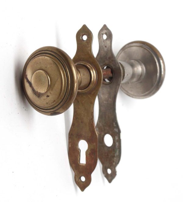 Door Knob Sets - Brass Nickel Plated Door Knob Set