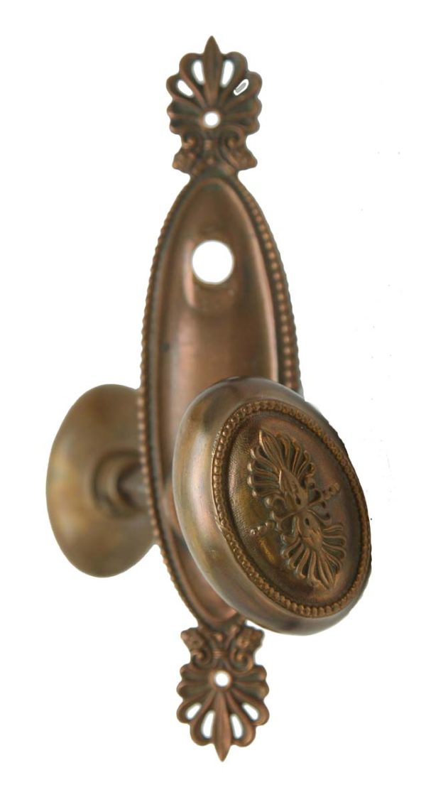 Door Knob Sets - French Bronze Oval Door Knob Set