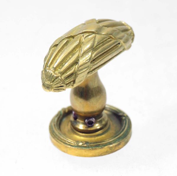 Door Knob Sets - French Cast Brass T Shape Dummy Door Knob with Rosette