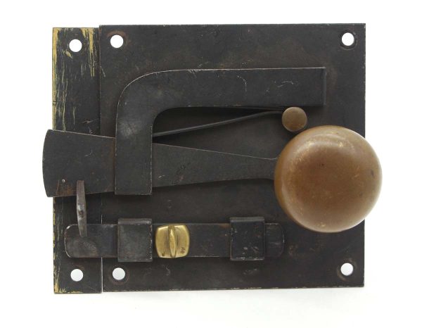 Door Knob Sets - Replica Primitive Screen Door Lock & Knob Set