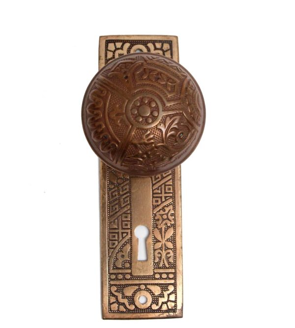 Door Knob Sets - Vernacular Ceylon Brass Passage Door Knob Set