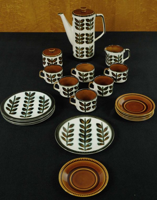 Kitchen - 1960s Boch Rambouillet Belgium Coffee Tea Dessert Set