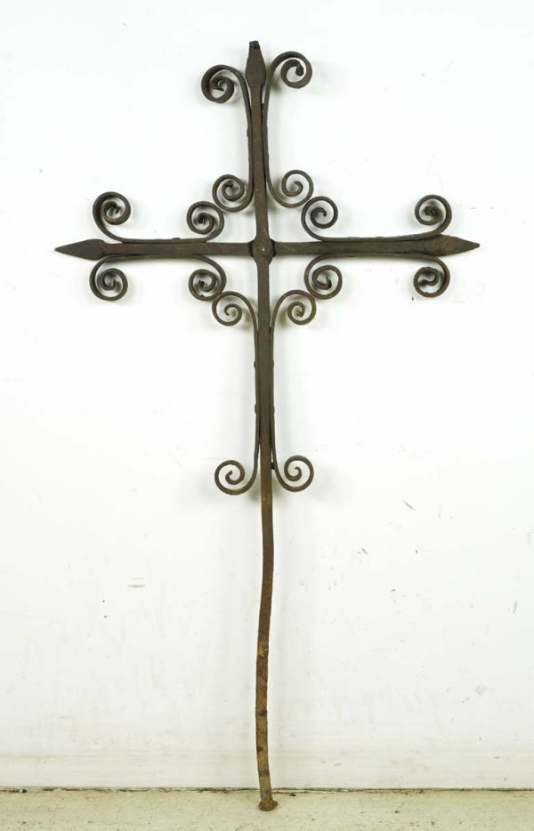 Religious Antiques - 18th to 19th Century Wrought Iron Spanish Galician Cross