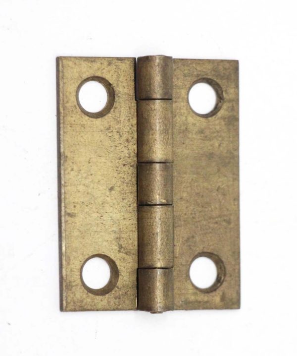 Cabinet & Furniture Hinges - 1.5 x 1.25 Brass Cabinet Butt Hinge