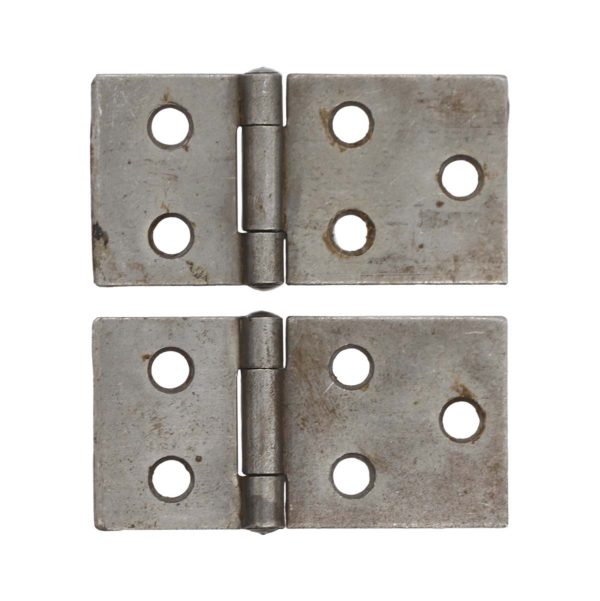 Cabinet & Furniture Hinges - Pair of Vintage 3 x 1.5 Butt Steel Cabinet Hinges