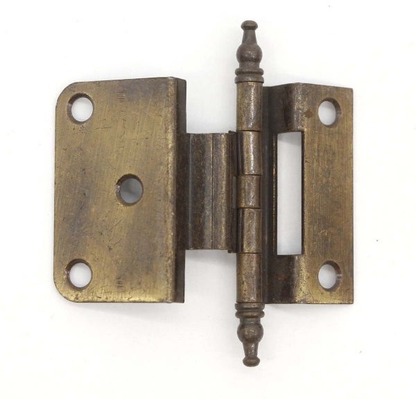 Cabinet & Furniture Hinges - Vintage Bronze Finish Steel Wraparound Cabinet Hinge