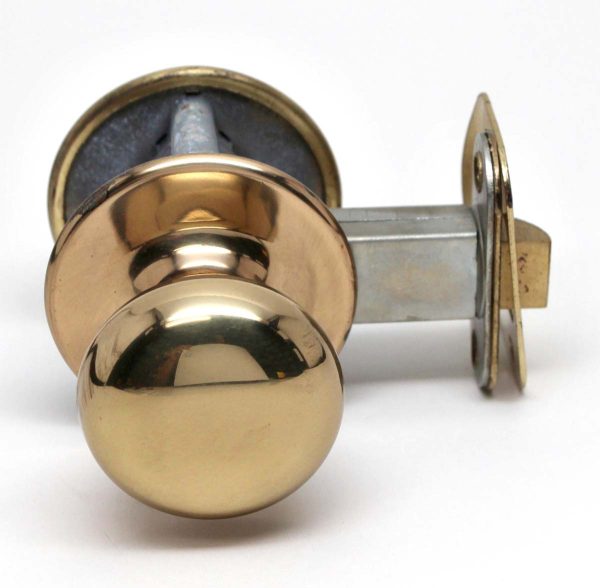 Door Knob Sets - Polished Brass Closet Door Knob & Lock Set