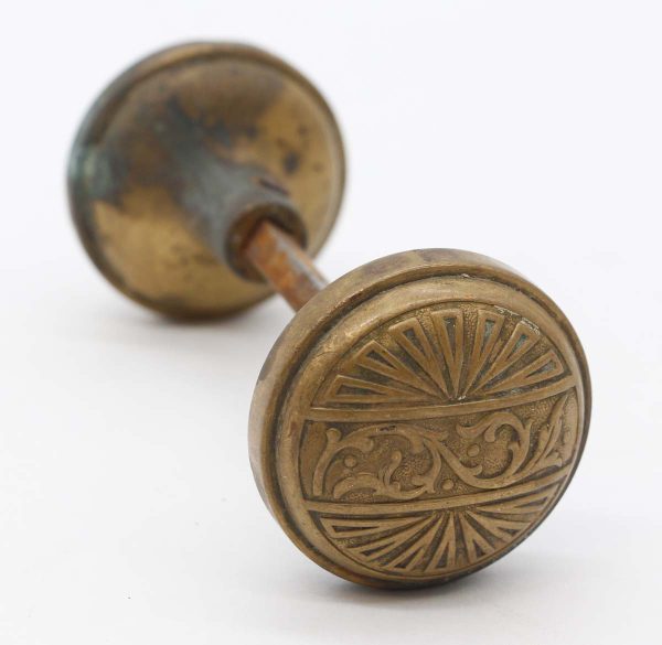 Door Knobs - Antique Branford 2 Fold Bronze Door Knobs