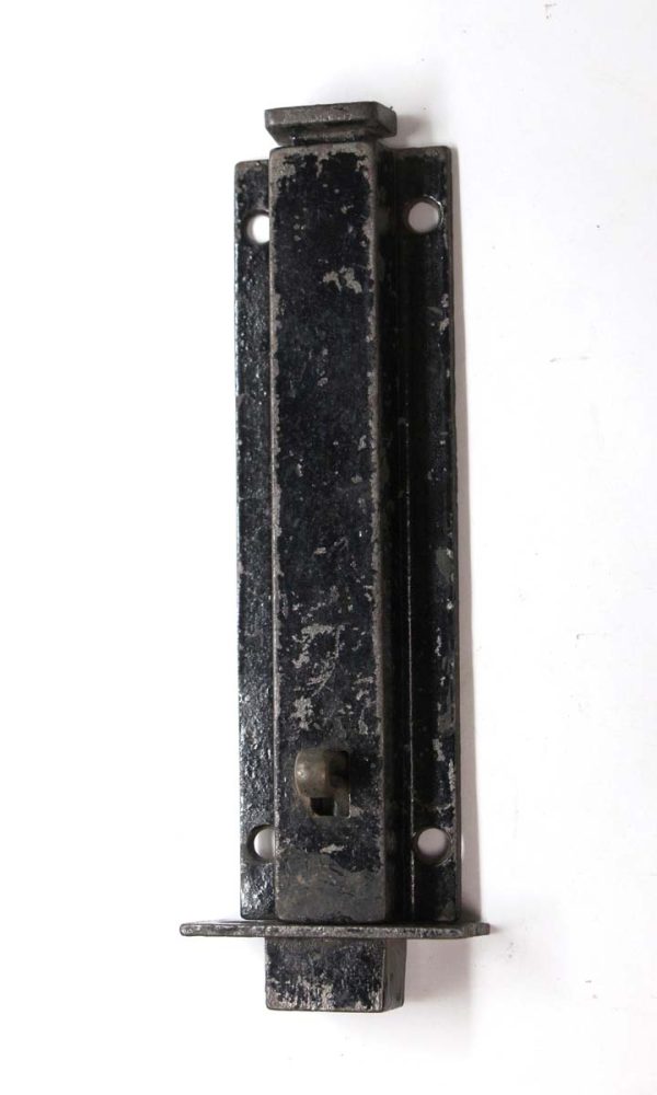 Door Locks - Antique Classic Painted Black Cast Iron Door Bolt with Catch