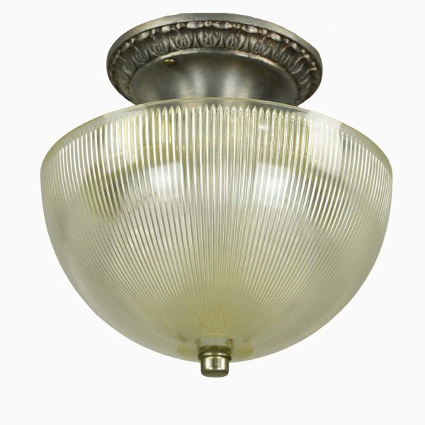 Flush & Semi Flush Mounts - Restored 8.125 in. Holophane Semi Flush Mount Ceiling Light