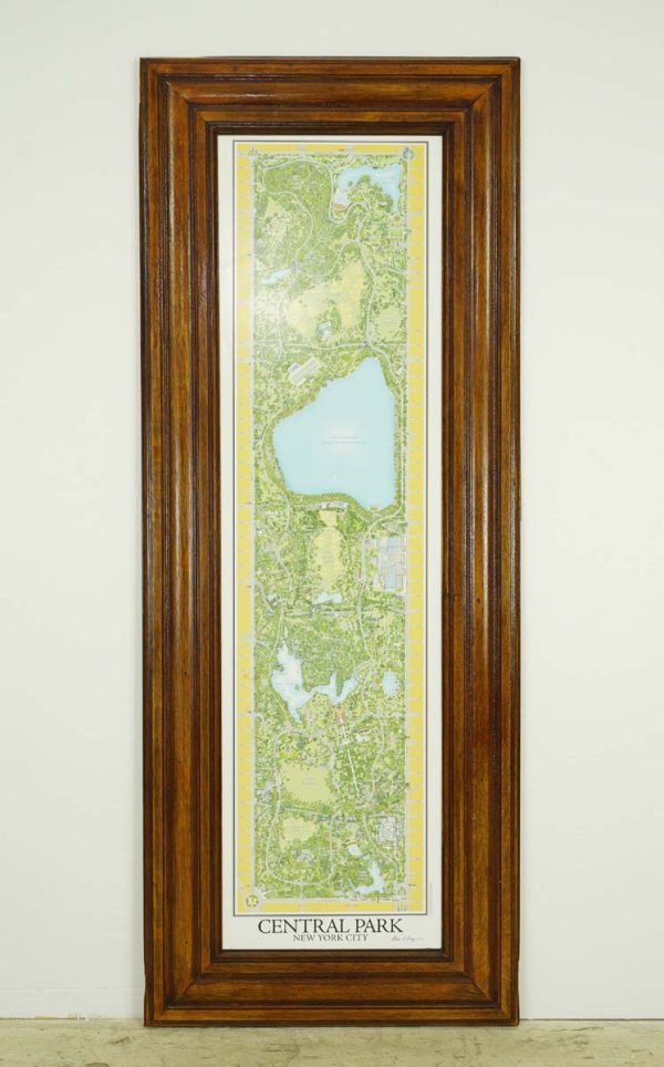 Prints - Reclaimed Tiger Oak Wood Molding Tree Legend Central Park Print