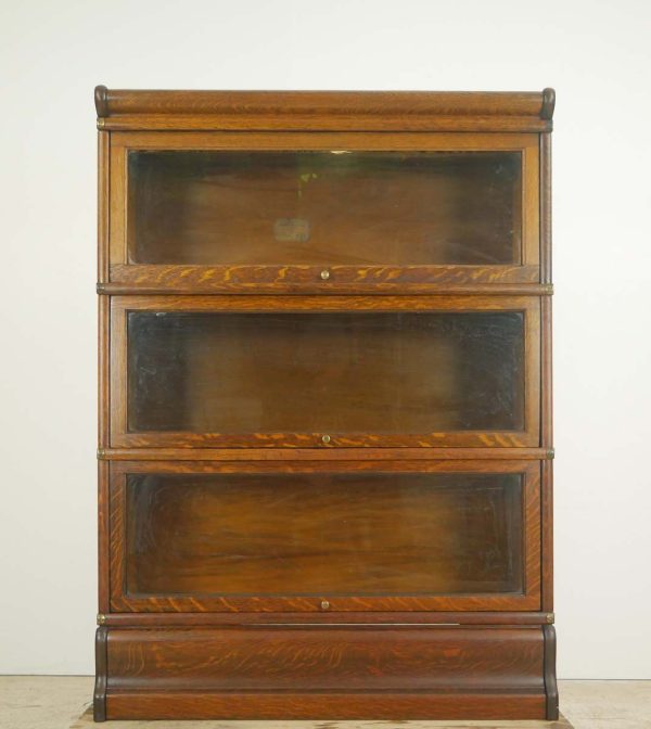 Bookcases - Vintage Globe Wernicke 3 Section Barrister Bookcase