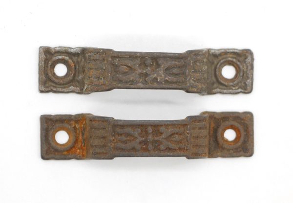 Cabinet & Furniture Pulls - Pair of 3 in. Aesthetic Cast Iron Bridge Drawer Pulls