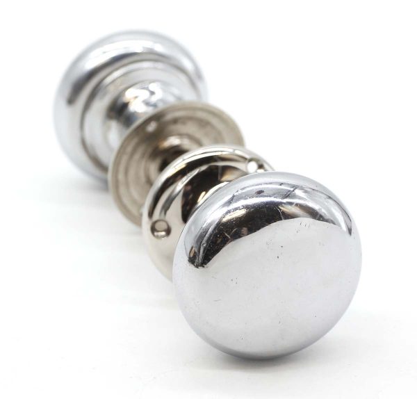 Door Knob Sets - Vintage Polished Nickel Brass Passage Classic Door Knob Set