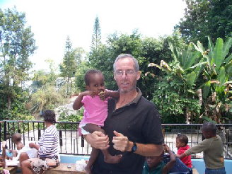 Missionary and Olde Good Things salesman Vinnie at our Thomassin orphanage in December 2009